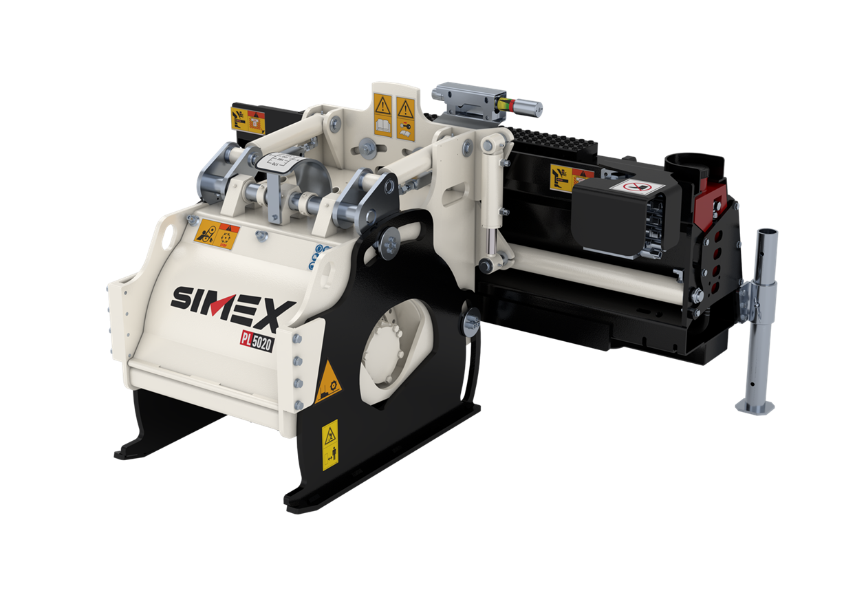 Simex PL 5020 Straßenfräse, mit einer Arbeitsbreite von 500mm ideale Fräse für asphaltierte Gehwege oder auch Estricharbeiten.